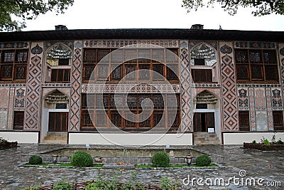 Khan Palace from Sheki, Azerbaijan Stock Photo